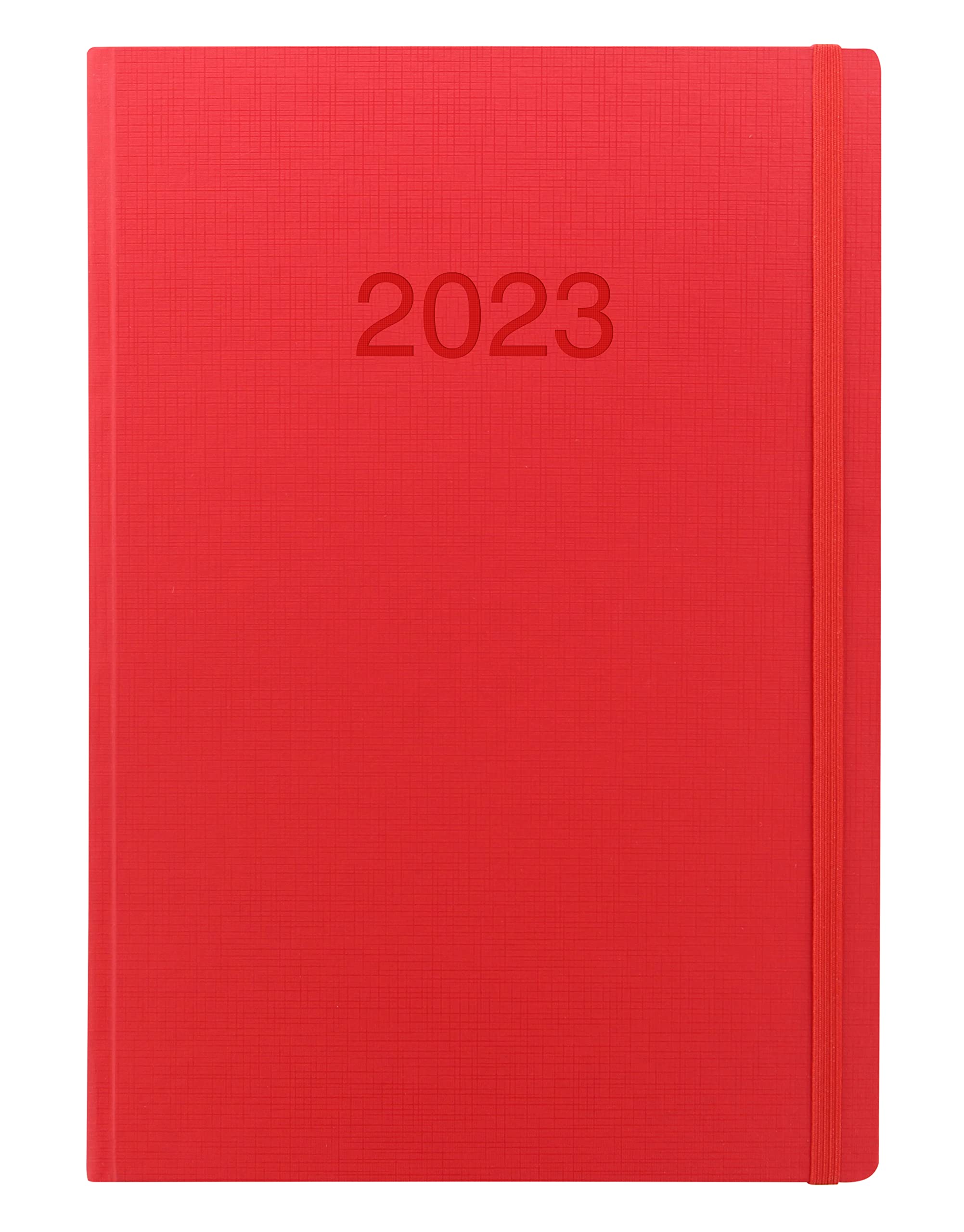Letts Memo A4 week to view 2022 diary - red