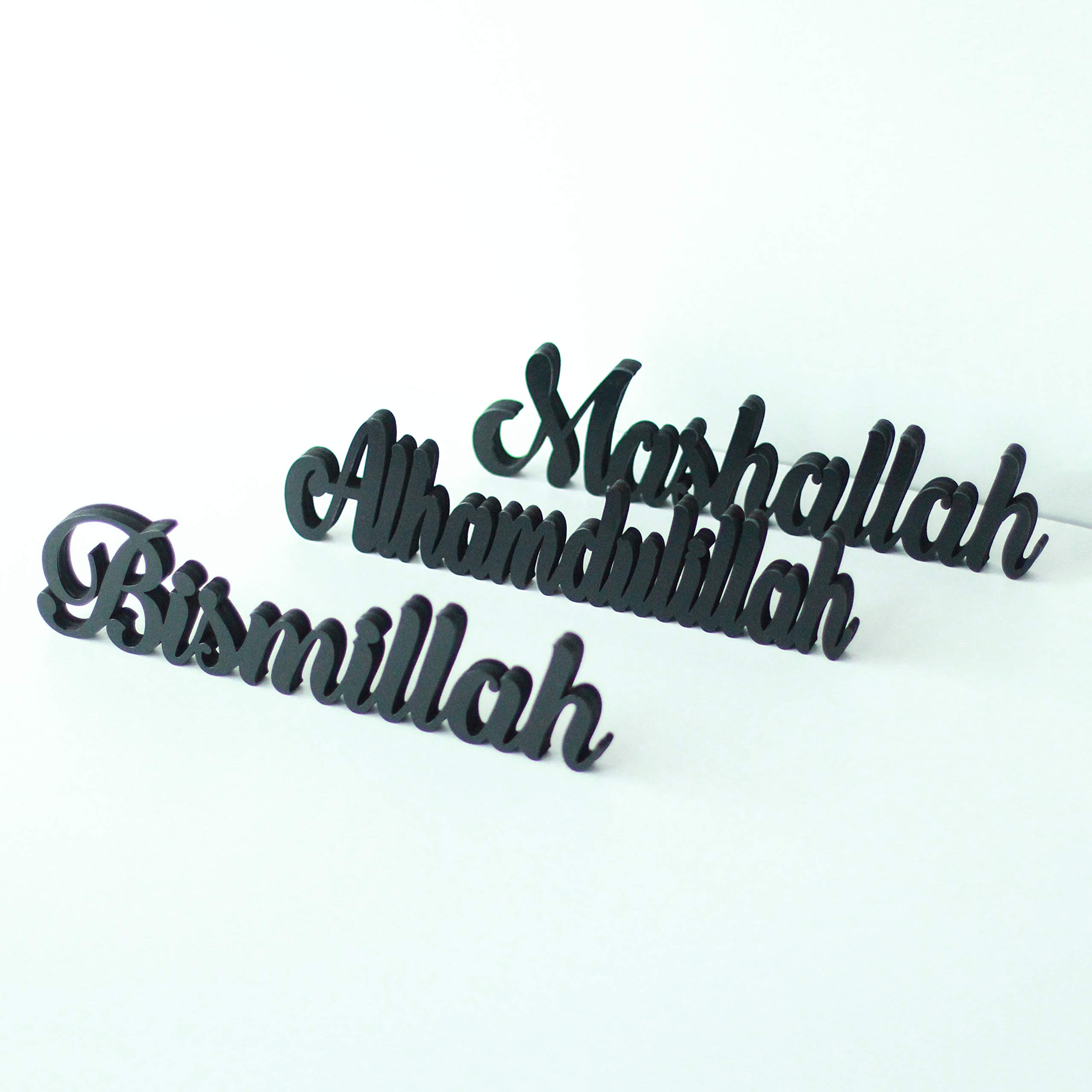 iwa concept Bismillah Alhamdulillah Mashallah | Home Decor & Islamic Table Decor | Ramadan & Eid Decorations