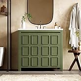 Harper & Bright Designs 36" Bathroom Vanity with Sink, Free Standing Single Vanity Set with Larger Cabinet & Adjustable Shelf