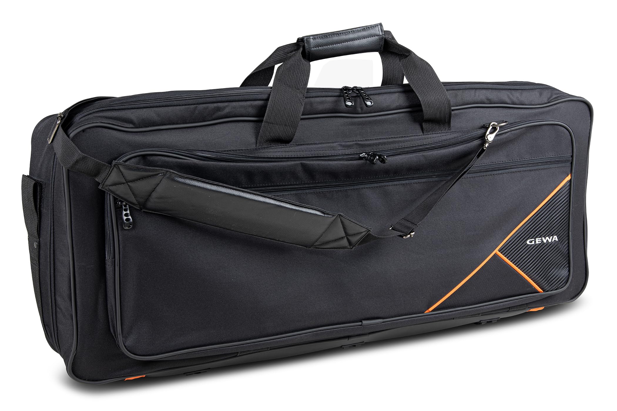 Keyboard Gig-Bag Premium, 85 x 32 x 10 cm, with music pocket, black, tear-resistant and waterproof