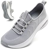 Rollstep Wide Toe Box Shoes Women Extra Wide Width Sneakers Air Cushion Road Running Shoes Ultra Light Tennis Gym Workout Training Shoes Breathable Walking Shoes with Arch Support