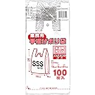 日本技研工業 手提げ ポリ袋 乳白 SSS 厚み0.012mm 業務用 レジ袋 とって付き エンボス加工で使い易い 薄くても強い RBSSSW 100枚入