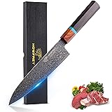 Damascus Chef Knife, 8 Inch 67-Layer Japanese