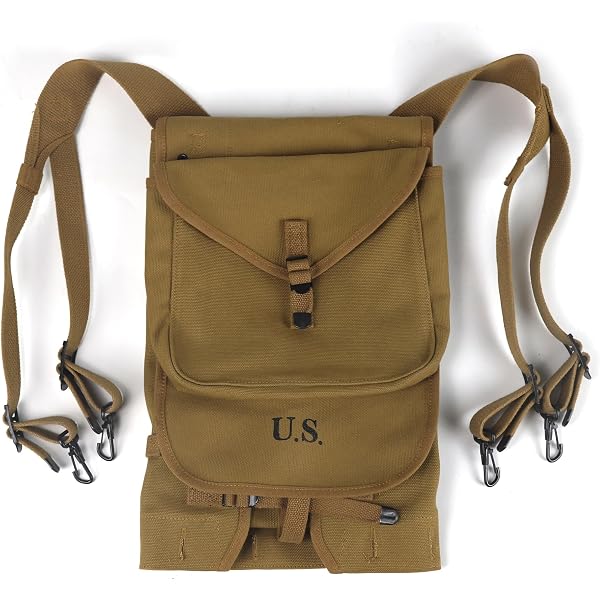 Amazon.com: WW2 US M7 Gas Mask Bag M5 Vintage Outdoor Backpacks