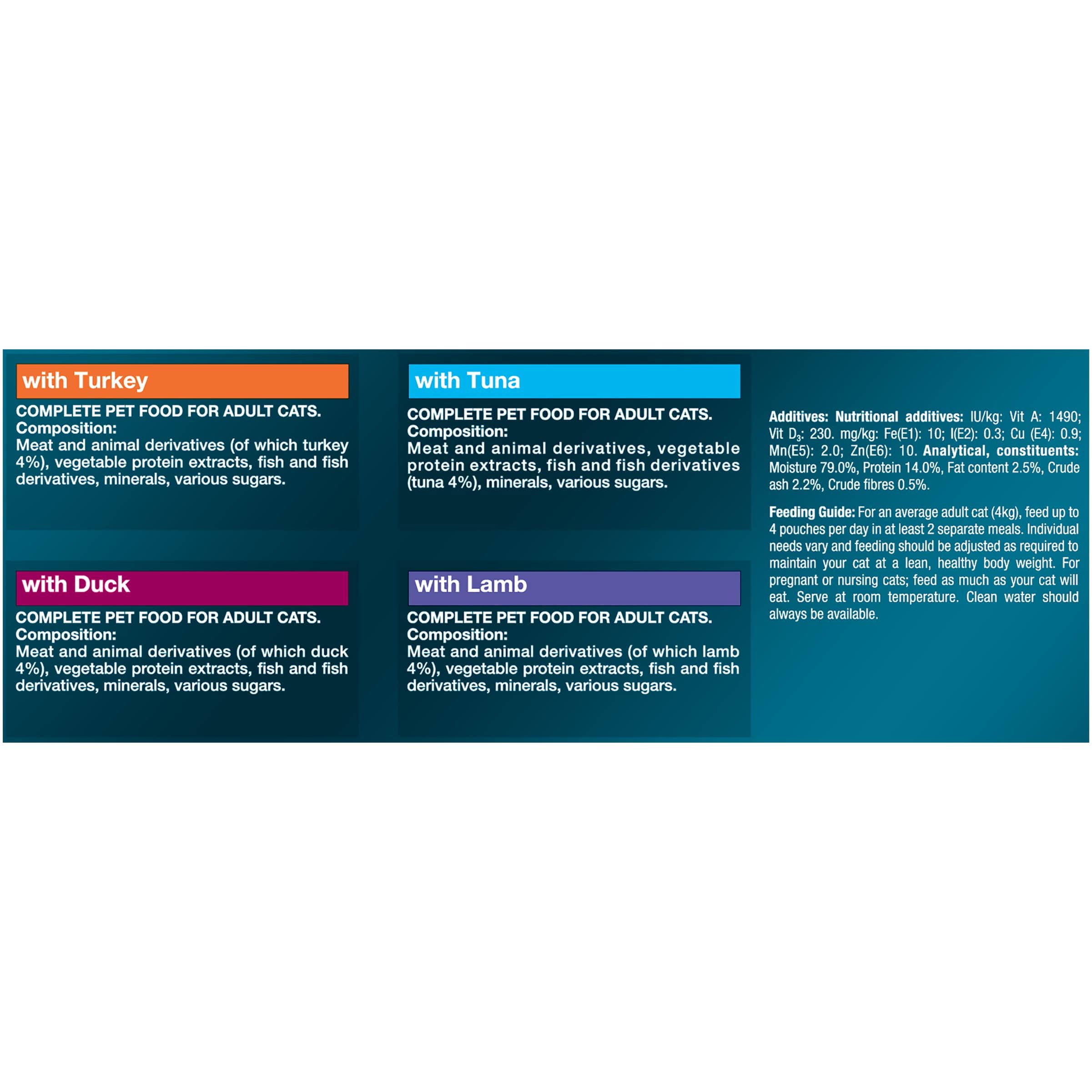 gourmet cat food 60 pouches