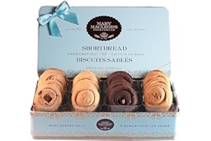 Blue Signature Shortbread Tin of Mary Macleod's Shortbread Handcrafted, Premium All-Butter Assorted Shortbread Cookies | 1 La