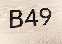 Hadoife 5Inch Modern Black Acrylic House Numbers