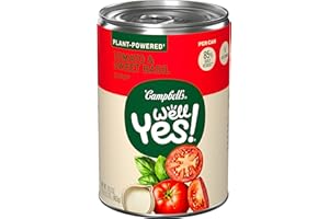 WELL YES! Campbell's Well Yes Tomato and Sweet Basil Soup, Vegetarian Soup, 16.3 Oz Can