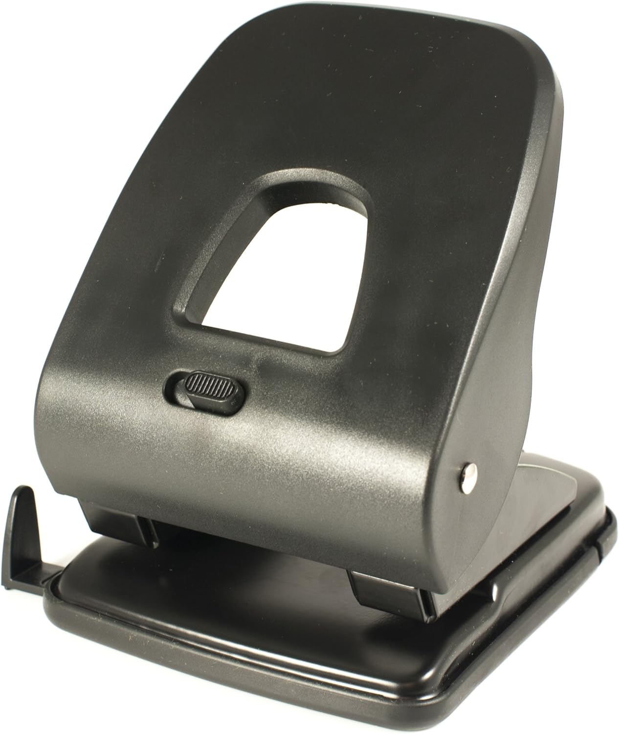 PAVO Premium 40 Sheet Capacity 2-Hole Puncher with Lock - Black