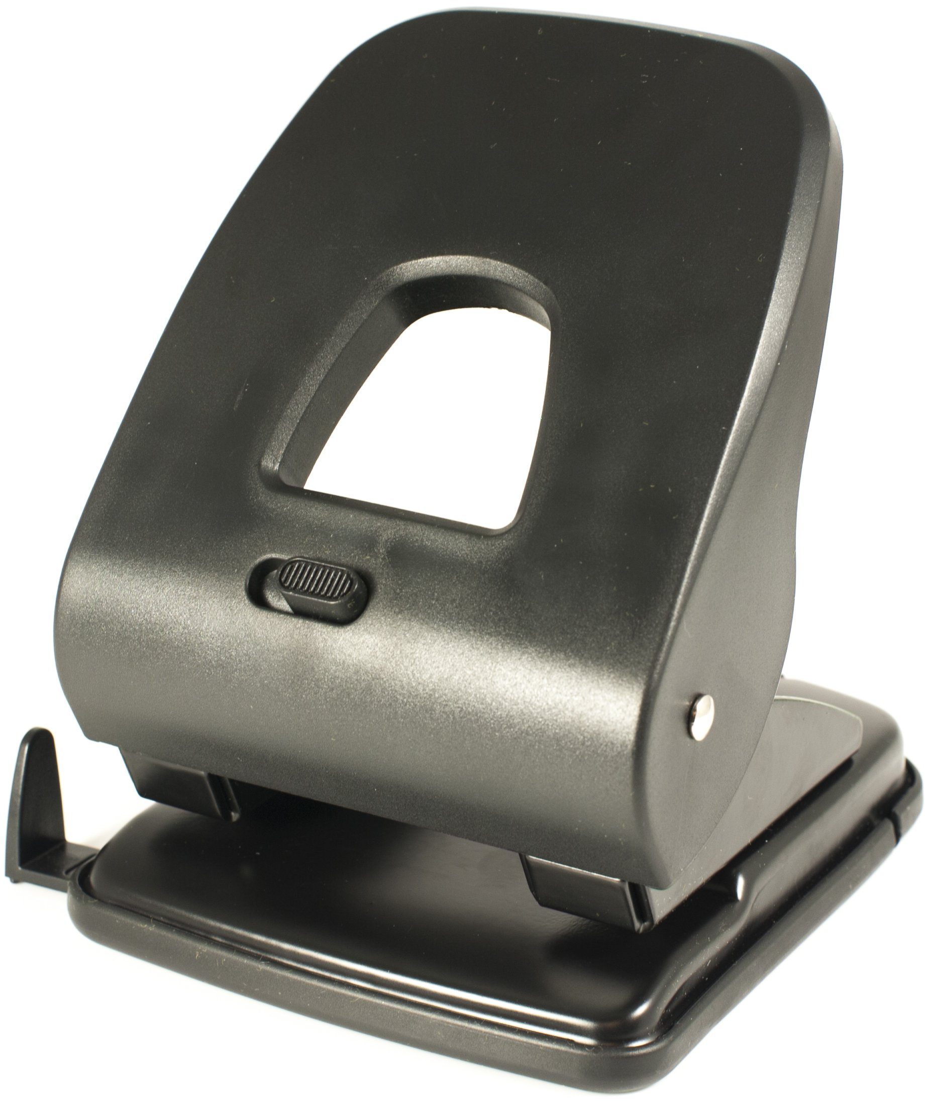 PAVO Premium 40 Sheet Capacity 2-Hole Puncher with Lock - Black