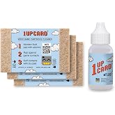 1UPcard Video Game Cartridge Cleaning Kit | 3 Pack of Cards with Cleaning Fluid | Compatible With Nintendo, Super NES, Sega Genesis, N64, Gameboy, Atari &amp; More