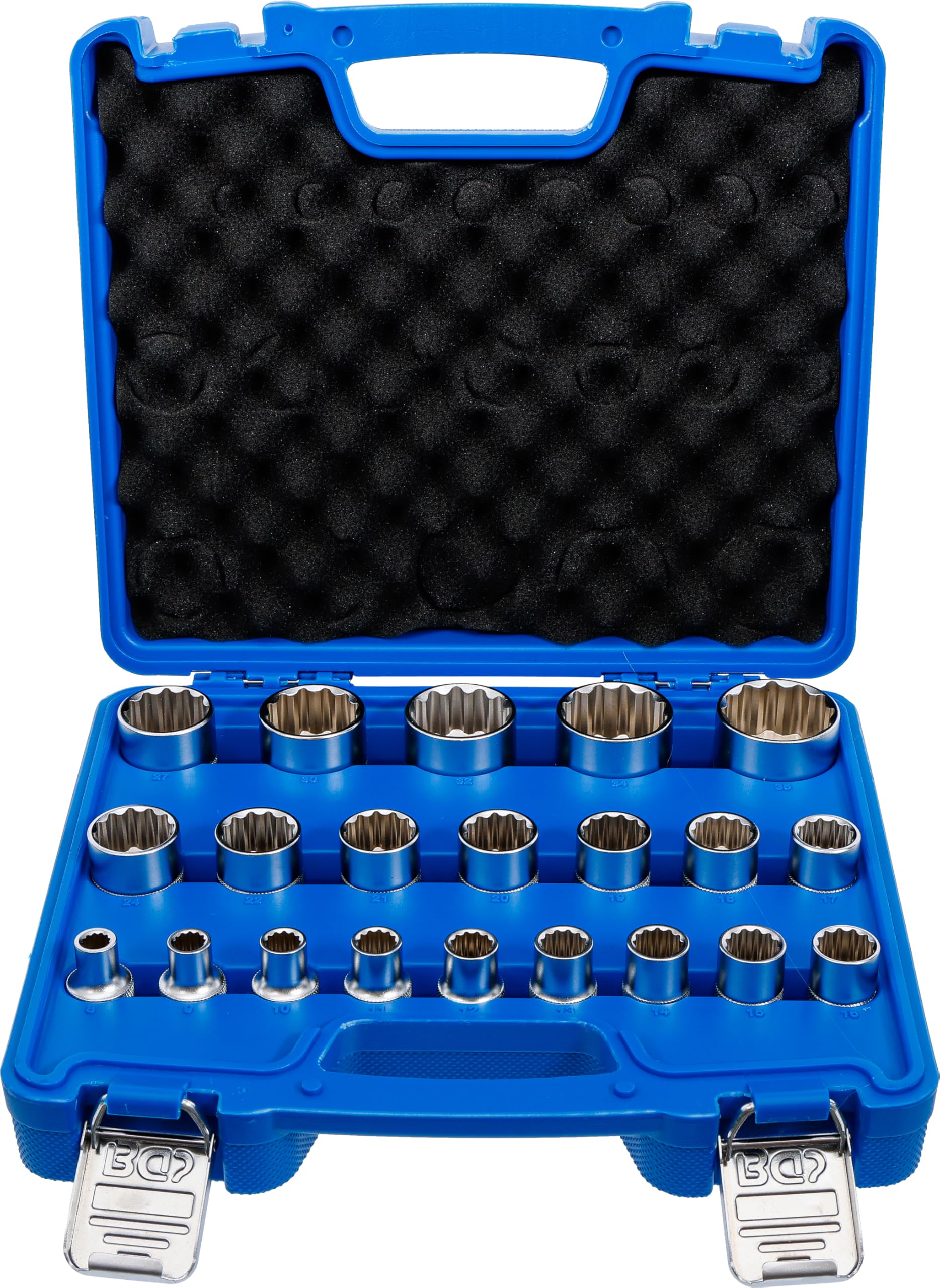 BGS 2267 | Socket Set, 12-point | 12.5 mm (1/2") Drive | 8 - 36 mm | 21 pcs.