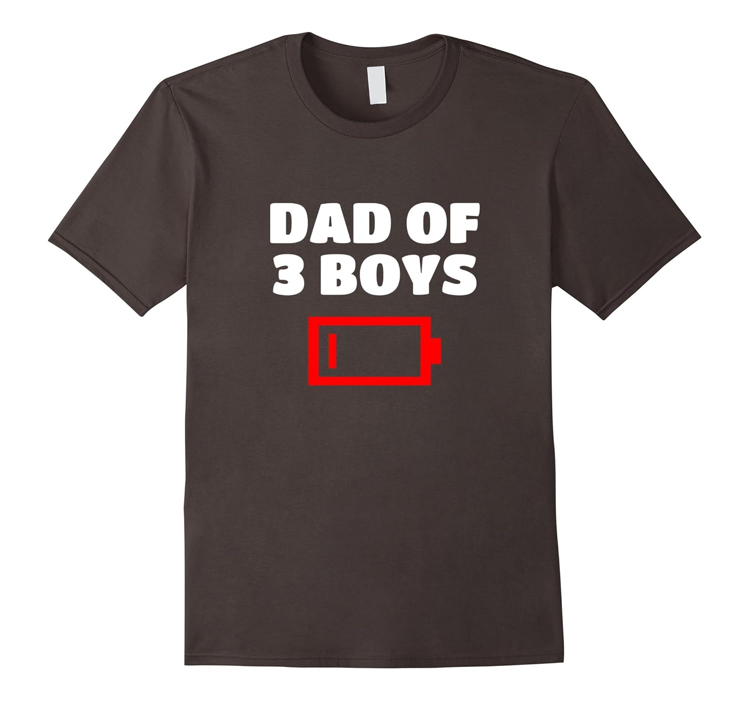 Funny Dad Of 3 Boys T-shirt Father With Three Sons Gift Idea-anz