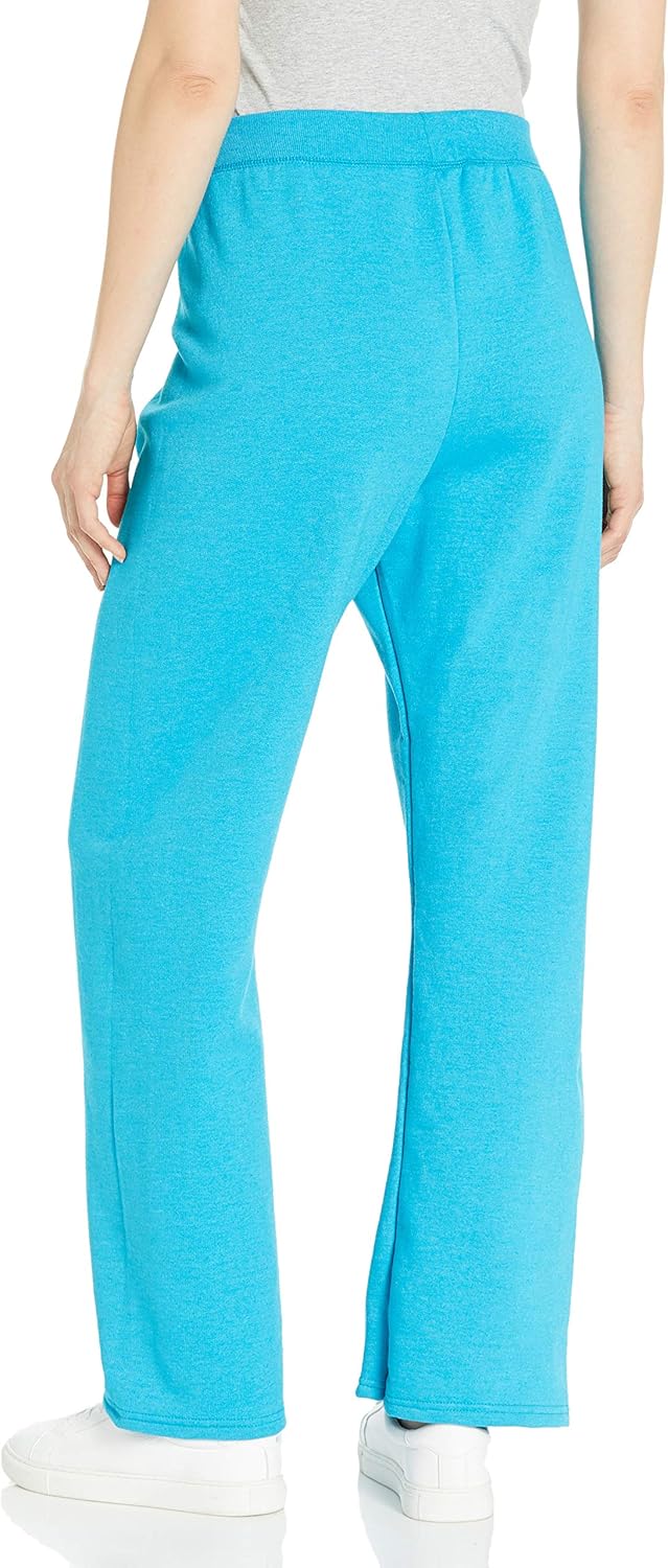Hanes Women's Petite EcoSmart Open Bottom Leg Sweatpants: Clothing