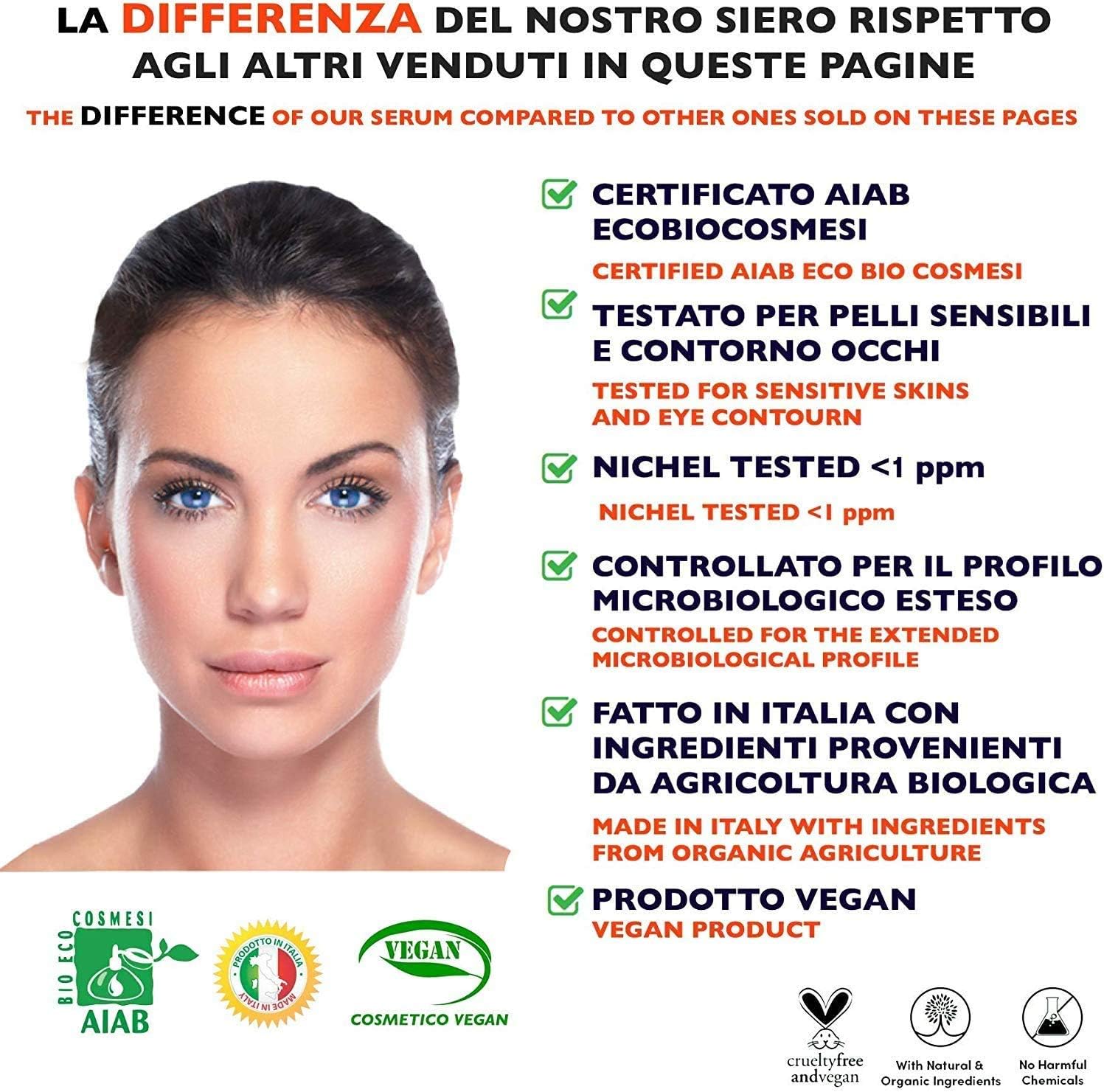 Big 2.11oz. Organic Vitamin C Serum for Face. Anti-Dark Spots, Wrinkles Skin Repair Serum with Hyaluronic Acid - Image 5