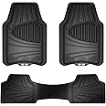 Armor All 3-Piece All-Season Floor Mats, Universal Fit Mats for Cars, Trucks, SUVs — Black