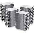 100 Pack Emergency Mylar Thermal Blankets 2 Size Silver Foil Survival Blanket Space Blanket Survival Kit for Outdoors Camping Hiking Survival First Aid Adult Kid