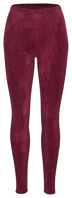 Piarini Winter-Leggings mit Teddy-Innenfleece | Thermo-Leggings extra kuschelig warm in Blau Rot Grau verschiedene Muster