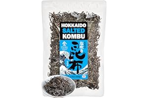 chaganju Kombu Salted -Hokkaido seaweed 100%, No Chemical Additive, Japanese traditional superfood "Shio Kombu"- 100g(3.5Oz)
