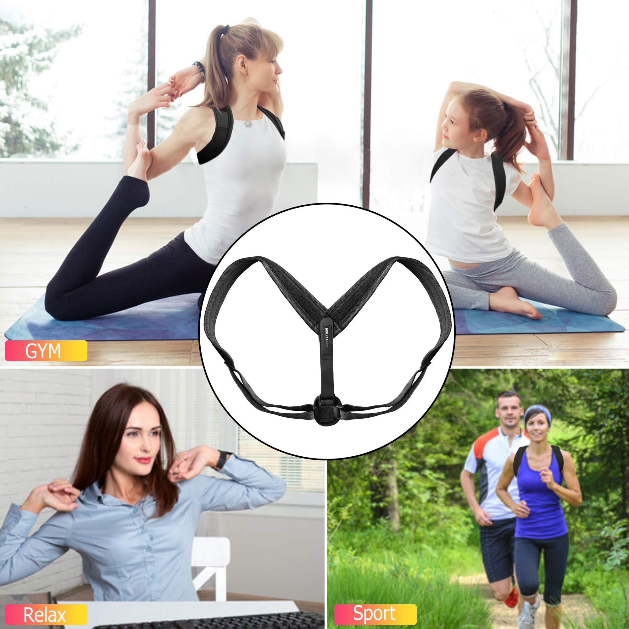 Back Support Posture Corrector for Women and Men,Adjustable Posture Corrector Back Brace Support Belt Lumbar Waist Shoulder Corset Spine Support Posture Correction (Normal)