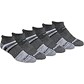 Saucony mens Rundry Mesh Ventilating Comfort Fit Performance Tab Socks Available in M-xl (6, 12 Pairs)