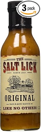 Amazon Com Salt Lick Bbq Sauce 12 Oz Pack Of 3 Barbecue Sauces Grocery Gourmet Food