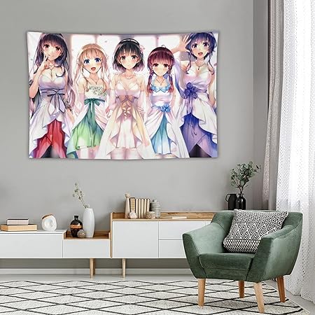 Amazon Co Jp 冴えない彼女の育てかた タペストリー アニメ オシャレ インテリア 高級ポリエステル 耐久性 部屋飾り 間仕切り カーテン グッズ 正月 ギフト 無臭無味ヨガマット適用 Generic