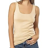 VAVONNE Camisole for Women, All Cotton, Airy Soft Comfy Tank Tops Cami Undershirt