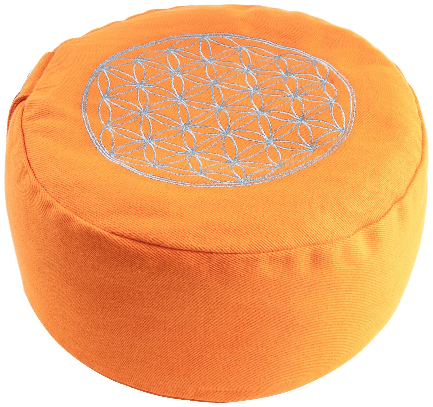 Berk - Inner Worlds Flower of Life Meditation Cushion, Orange