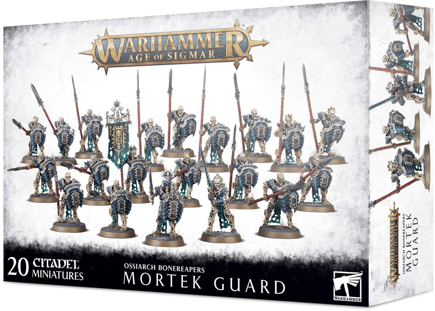 Games Workshop - Warhammer Age of Sigmar - Ossiarch Bonereapers Mortek Guard, Black