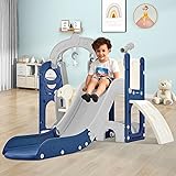 Virubi 6 in 1 Toddler Slide with Swing