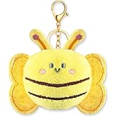 PLwelth Cute Keychain for Girls Boys Plush Keyring for Backpack Car Wallet Accessories Gifts for Her Him Birthday Christmas