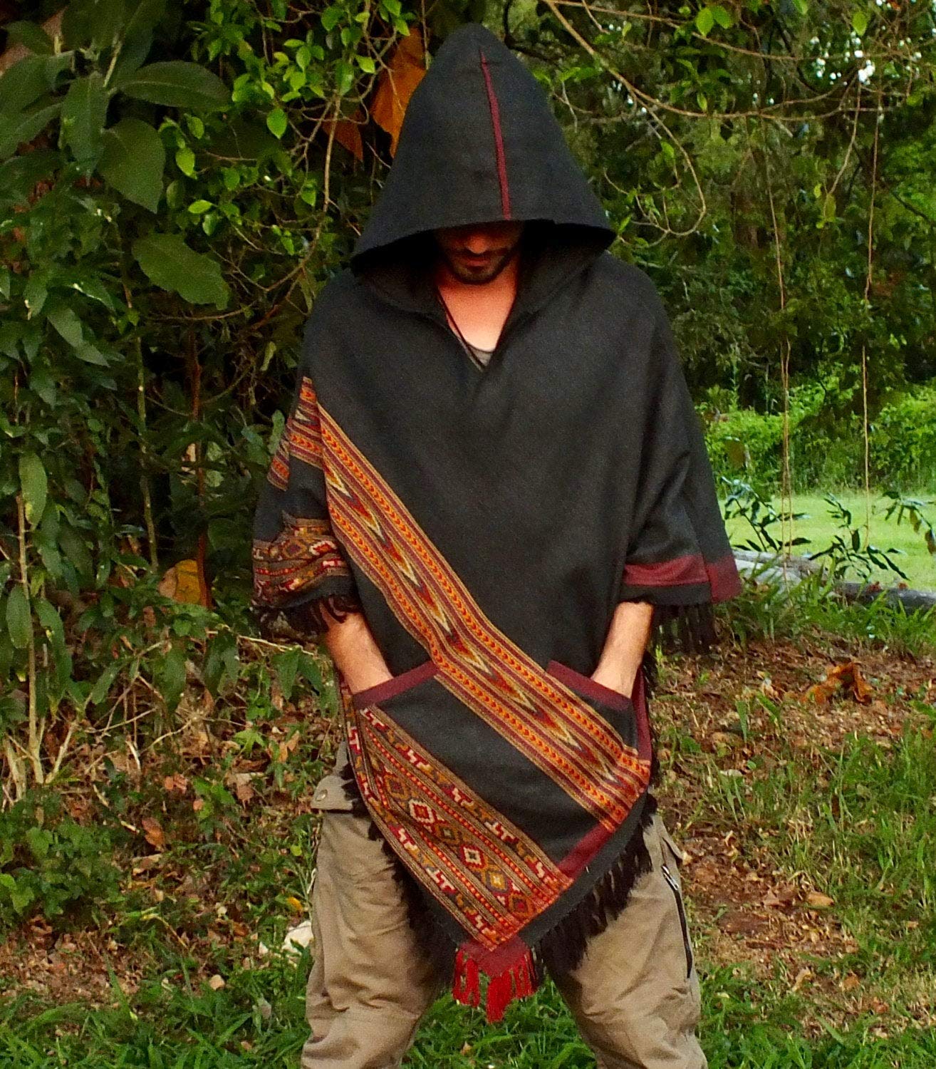 tribal poncho hoodie