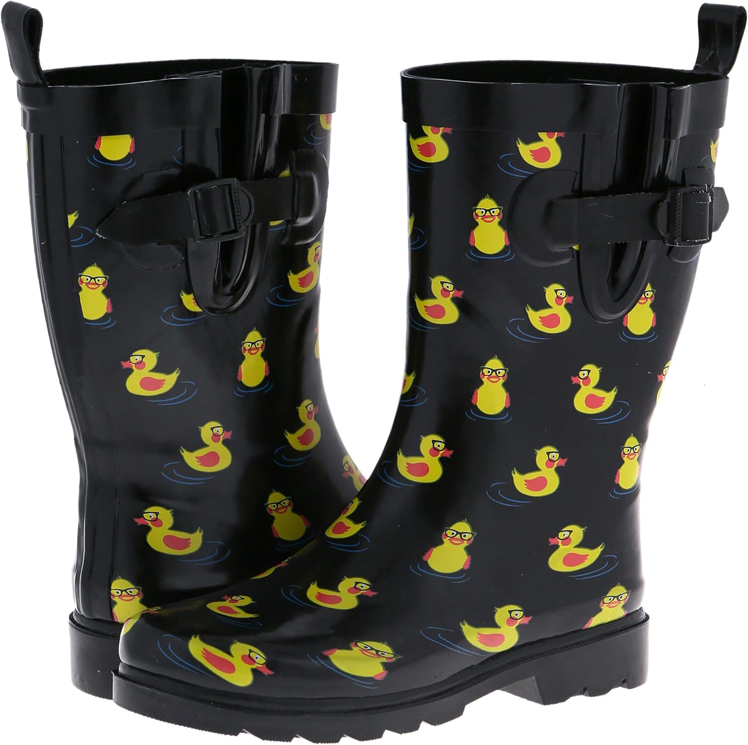 Capelli New York Shiny Rubber Ducks Printed MidCalf Rain