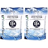 Fresh Flow W10311524 Air Filter Cartridge for Whirlpool Refrigerator's 2-Pack