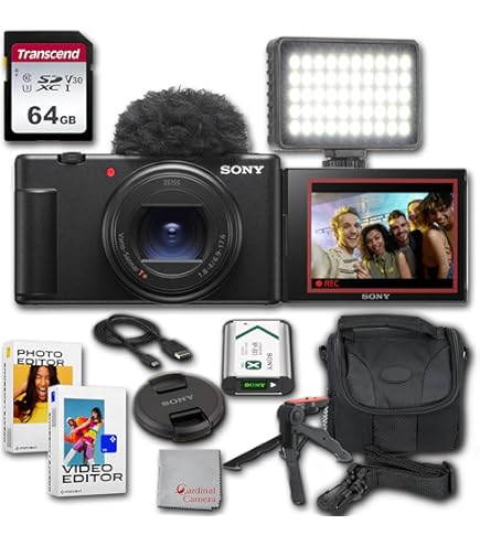 Amazon.com : Sony ZV-1F Vlogging Camera |20.1MP | 64GB Extreem