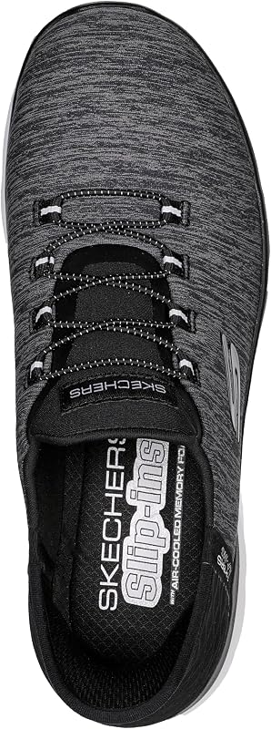 Donna Summits Dazzling Haze Slip-in ALLENATRICE, Black Mesh/White Trim, 40.5 EU Large