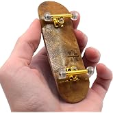 Teak Tuning 32mm Pro Fingerboard Complete - Fully Assembled with Pro Level Components - Pro Shaped Wooden Deck (32x97mm), UltraSpin Bearing Wheels, Prodigy Gen2 Trucks - Cloud Nine