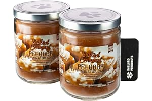Ballard Products Specialty Pet Products Pet Odor Eliminating Candle Salted Caramel - Pack of 2 Pet Odor Eliminator Candle - Pet Candles Odor Eliminator for Your Home - Bundle Air Freshener