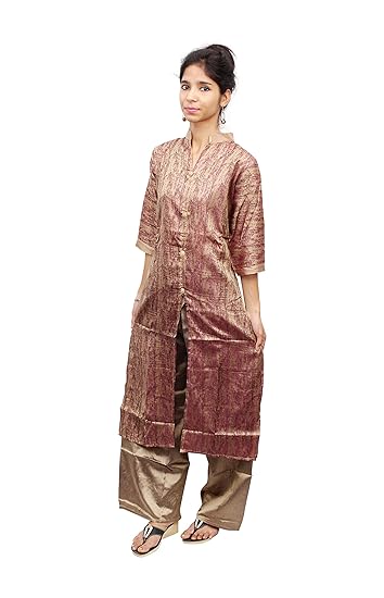 Golden plazo with kurti Clearance