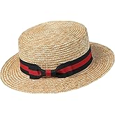 BABEYOND BABYOND Mens Brim Boater Hat Gatsby Straw Panama Hat Fedora Summer Beach Sun Hat 20s Costume Accessories