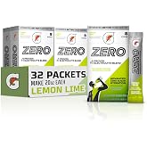 Gatorade Zero Sugar Powder, Lemon Lime, (32 Servings) | Electrolyte Powder Drink Mix, No Artificial Flavors, No Added Colors, Zero Sugar, Sports Drinks, Hydration