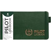 Clever Fox Pilot Logbook, Student Pro Flight Log, Radar Green, Green Pages | Aviation gift for men, Faa flight hours book for professional, private &amp; pilots in training, Hardcover journal, 120gsm paper