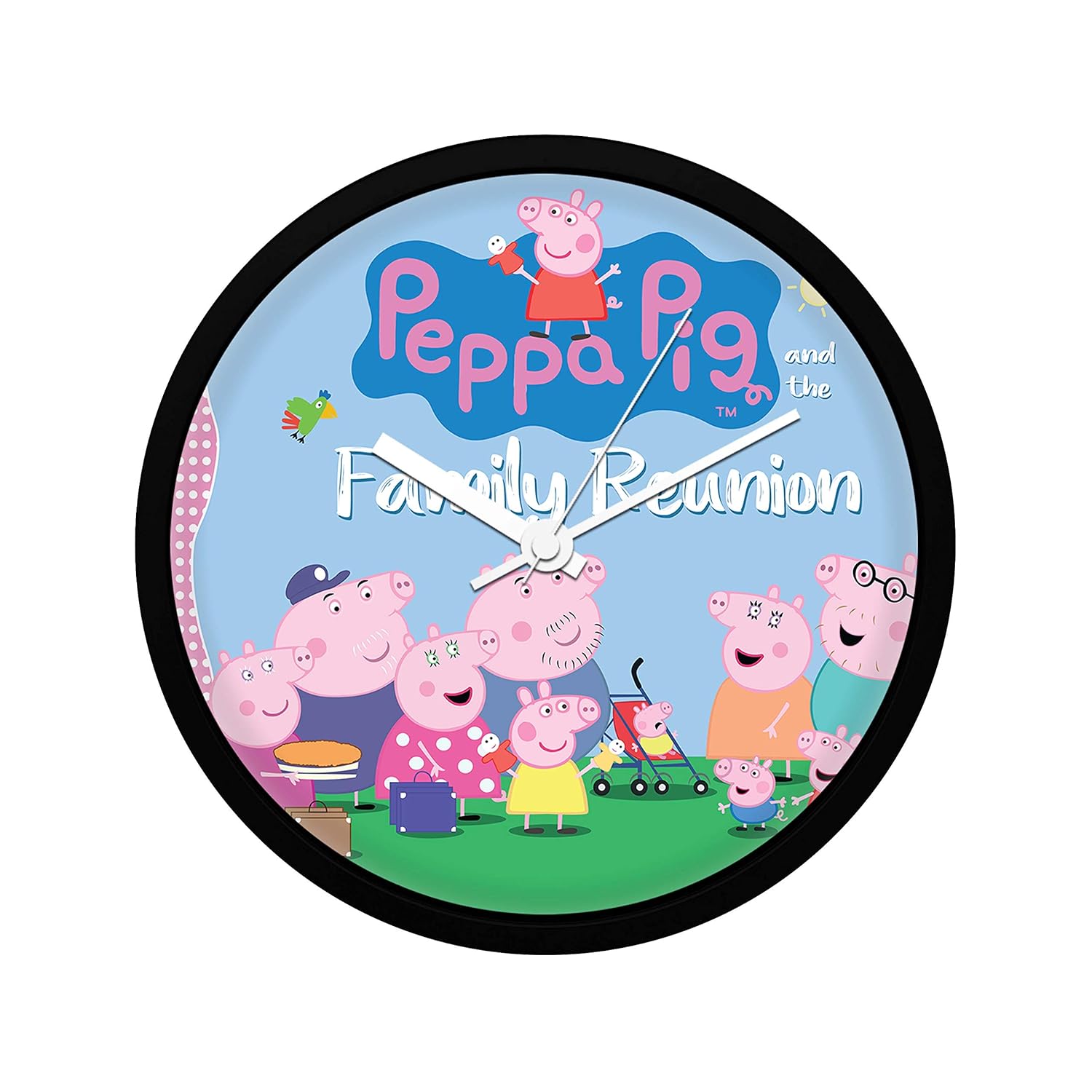 Buy Mc Sid Razz Peppa Pig Family Reunion Wall Clock Baby Room