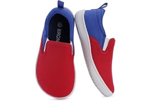 BRONAX X WHITIN Toddler/Little Kid Wide Toe Box Barefoot Shoes | Minimalist Sneakers for Boys/Girls | Zero Drop