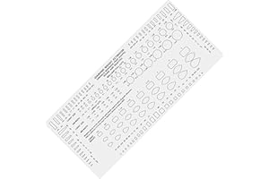 EURO TOOL Eurotool Diamond Gemstone Weight Gauge Gem Sizer Template Tool
