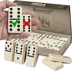 Mega Large 3" Dominoes Set for Adults and Kids