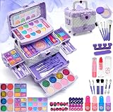 EVACOK Kids Makeup Sets 57 PCS Unicorn Washable Starter Kit for Girls