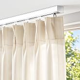 FELIDESIGN Ceiling Curtain Track, Room Divider Rail Set, White, 9ft-12ft | Heavy Duty Aluminum Curtain Track Ceiling/Wall Mounted for Living Room, Bedroom &amp; Sliding Door, Includes Roller Hooks &amp; Saw