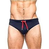 Top Spot Apparel Men's Micro Low-Rise Swim Briefs, Solid Color